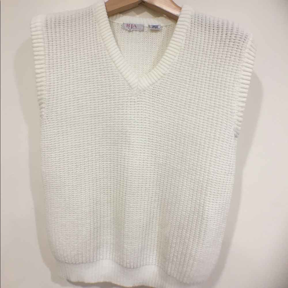 Vest knitted sweater - White Like new Size L